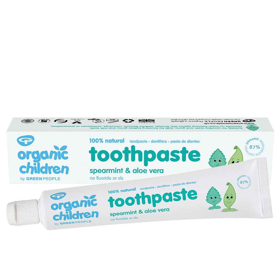 Green People Organic Children Toothpaste Spearmint &amp; Aloe Vera 50ml