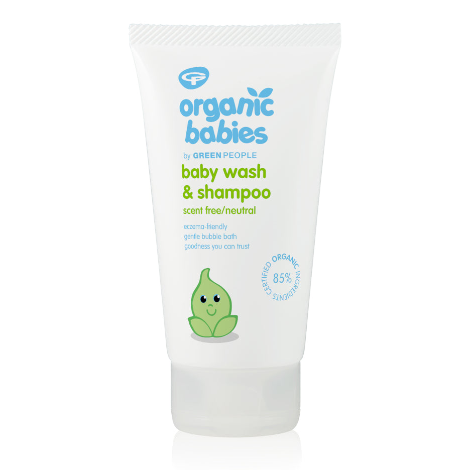 Green People Organic Babies Baby Wash &amp; Shampoo Scent Free 150ml