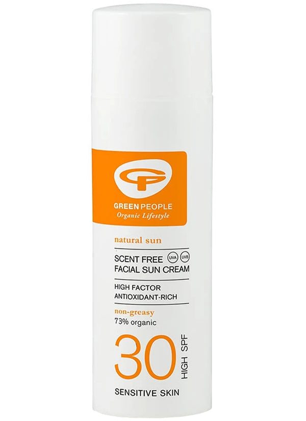Green People Scent Free Facial Sun Cream SPF30 50ml