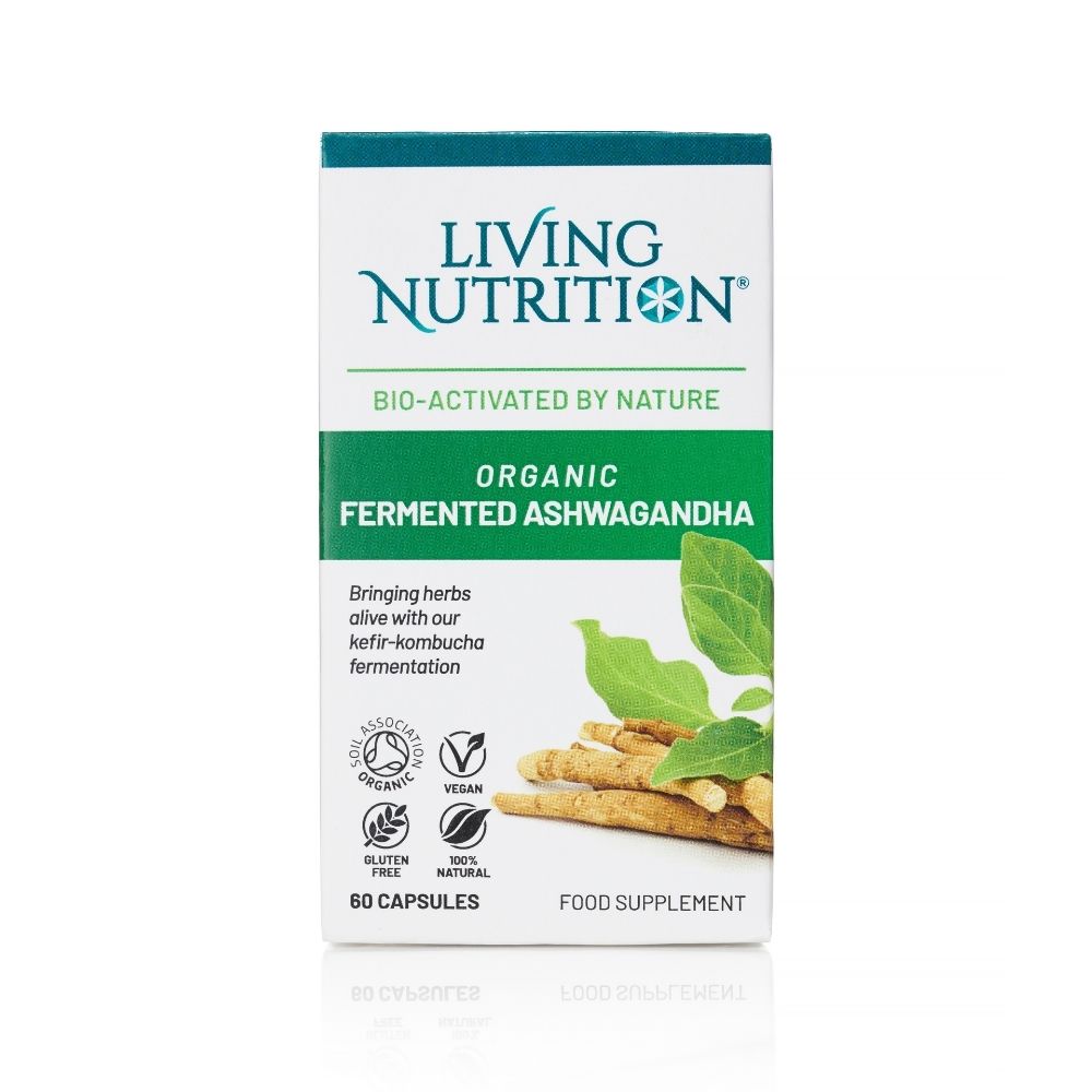 Living Nutrition Organic Fermented Ashwagandha 60&