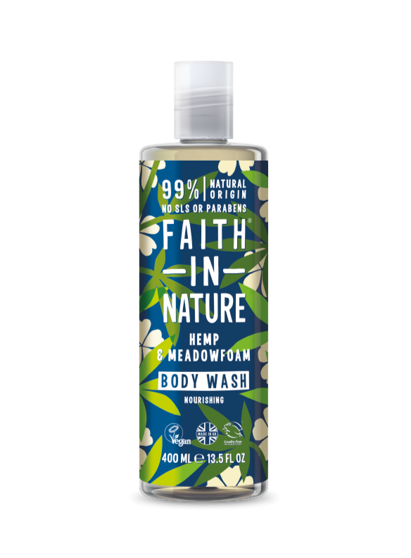 Faith in Nature Hemp &amp; Meadowfoam Body Wash 400ml