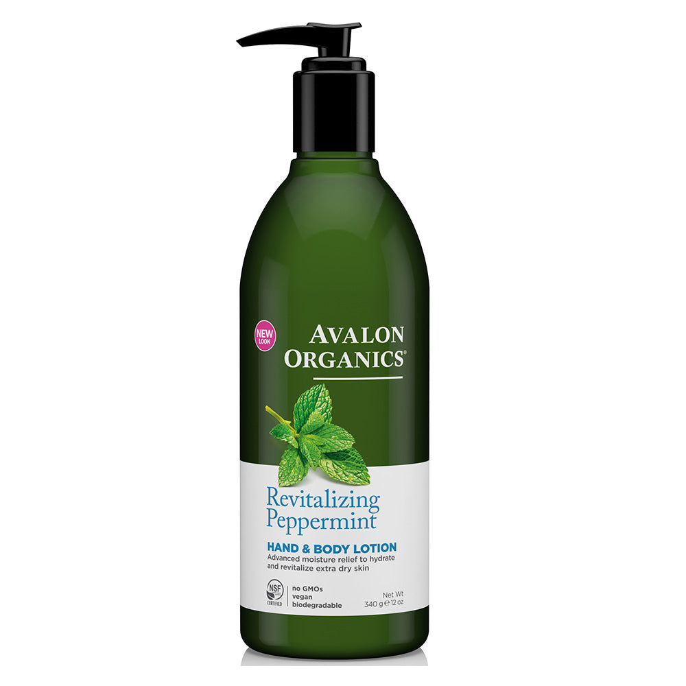 Avalon Organics Revitalizing Peppermint Hand &amp; Body Lotion 340g
